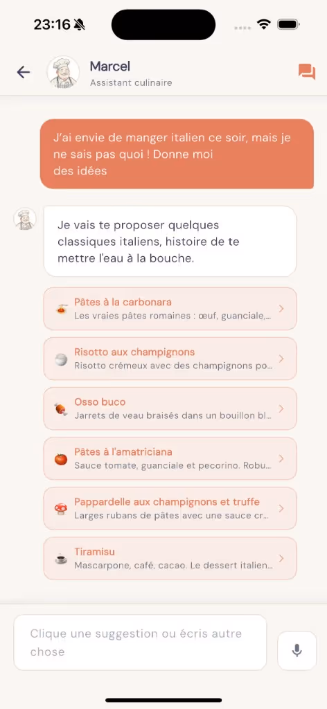 Conversation avec Marcel