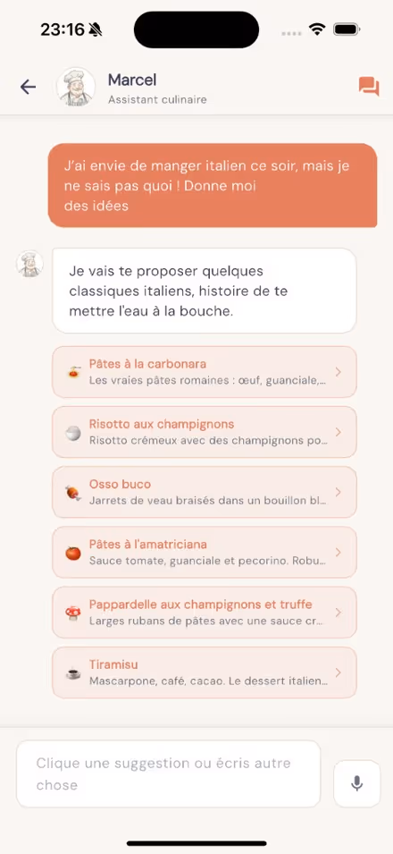 Conversation avec Marcel